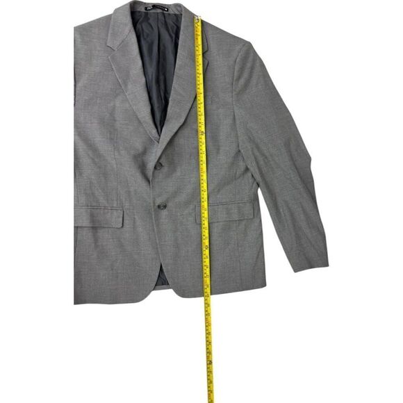 Zara Mens Suit Jacket Blazer EU 52 US 42 Gray Single Breasted 5773/254 NWOT - Picture 10 of 12